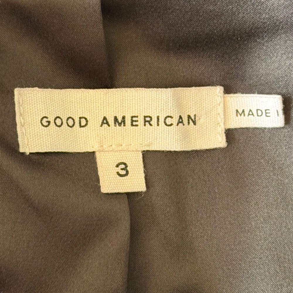 Good American Blazer Dress Womens Size 3 Black Double Breasted Sleeveless EUC - Picture 4 of 6
